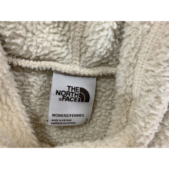 The North Face Sherpa Fleece Hoodie Pullover (Women's Small) Off White - Picture 3 of 13